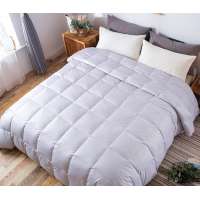 China supplier 100% cotton white goose duck down comforter/microfiber quilt/polyester duvet