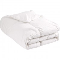 Luxury Hotel White Down Comforter Soft Baffle Box Stitched 100% Cotton Duvet