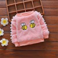 new design Spring Fall long sleeve rabbit wool toddler baby girl bee sweaters for baby