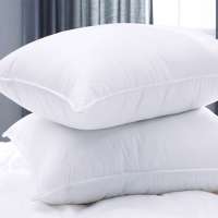 Microfiber pillow 100% cotton fabric 40S 233TC 1200g hotel polyester pillow