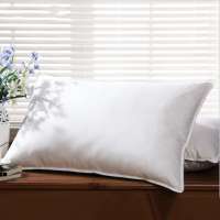 JR065 Premium Comfortable 1200g White Goose Down Feather Hilton Hotel Pillow