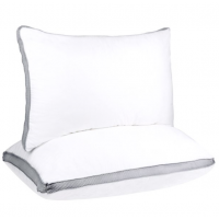 polyester/cotton gusset bed pillow