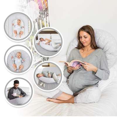 100% Cotton Cover Cushion Inner Pregnancy Pillow Breastfeeding Pillow Baby Nest, newborn baby pillow